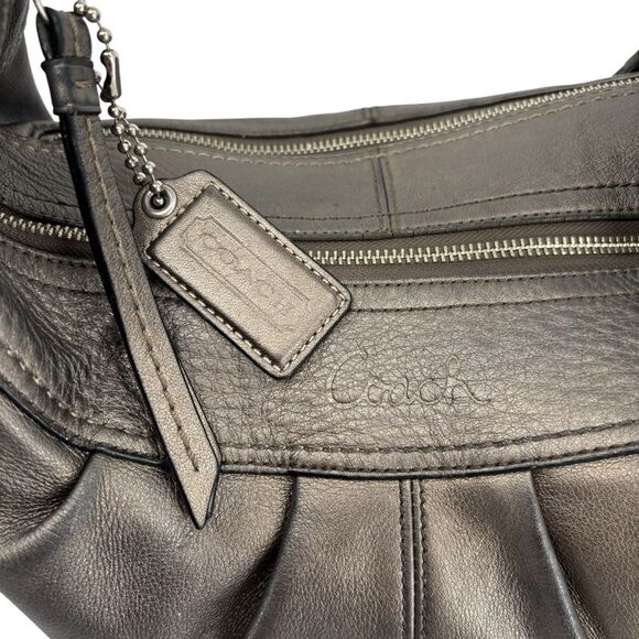 Coach Silver Metallic Pewter Soho Buckle Hobo Shoulder Bag  F13731 Y2K - Picture 3 of 7